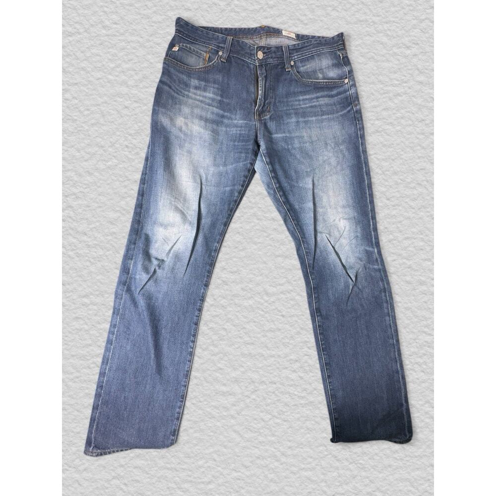 AG Adriano Goldschmied Mens Jeans (Fit: 34X32) *The Hero* Relaxed Fit Stretch